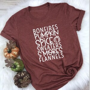 Fall Shirt Women&#39;s Shirt Pumpkin Spice Tee Fall Shirt Thanksgiving Halloween Shirt