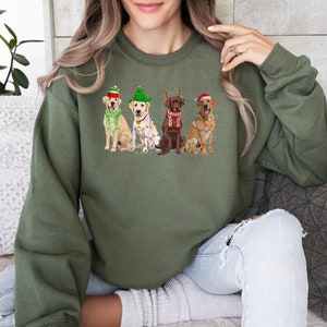 Labrador Christmas Sweatshirt, Lab Christmas Gift, Dog Christmas Sweatshirt, Dog Crewneck, Dog Sweater, Hoodie