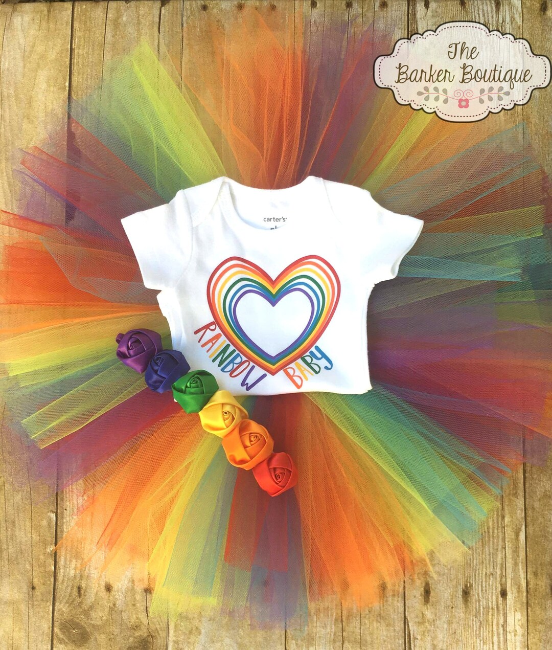 Bodysuit Bébé Fille Turquoise Arc-en-ciel "Brighten Mommy’s Day" - Taille Newborn