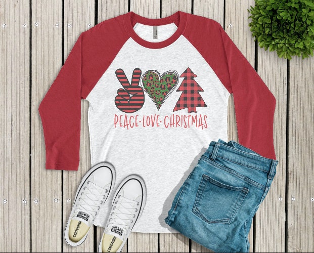 Peace Love Christmas Leopard Cheetah Buffalo Plaid Adult Peace Love Christmas Leopard Cheetah Buffalo Plaid Adult