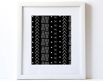 Mudcloth Printable Art Print - Make & Do Parties