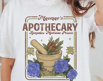 Mao Mao’s Apothecary Comfort Colors Shirt, Kawaii Poison Potion Tee, Witchy Anime T-Shirt, Japanese Aesthetic Shirt, Cute Magic Graphic Tee