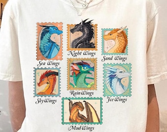 Wings Of Fire Dragons PNG, Queen Of Pyrrhia Clipart, NightWings SeaWings IceWings Digital Download