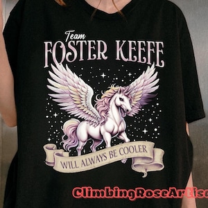 Camiseta de colores cómodos del equipo Foster-Keefe, camiseta de fan de KotLC, camiseta de Foxfire Academy, artículos de Foster Keefe, camiseta de Keeper of the Lost Cities