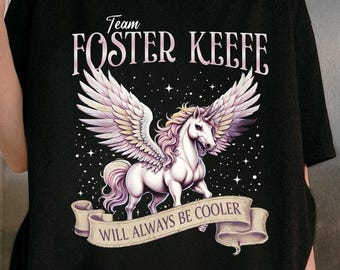 Camiseta de colores cómodos del equipo Foster-Keefe, camiseta de fan de KotLC, camiseta de Foxfire Academy, artículos de Foster Keefe, camiseta de Keeper of the Lost Cities