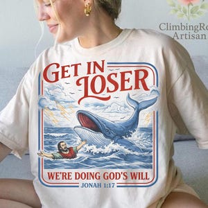 Get In Loser We’re Doing God’s Will PNG, Funny Christian Quote PNG, Religious Humor Design, Faith Graphic PNG, Digital Download