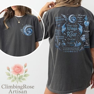 When The Moon Hatched PNG, Front And Back Shirt Design, Romantasy Book Merch PNG, Kaan Vaegor Moonbeam Graphic