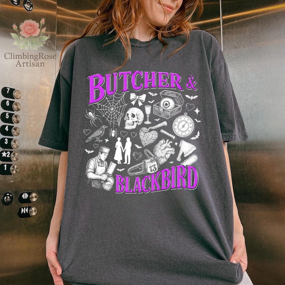 Butcher and Blackbird Comfort Colors Shirt, Dark Romance Book Tee