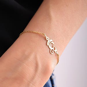 Sterling Silver Breathe Yoga Bracelet for Women Breathe Bracelet for Her Spiritual Yoga Breathe Bracelet Dainty Gift for Yoga Lover