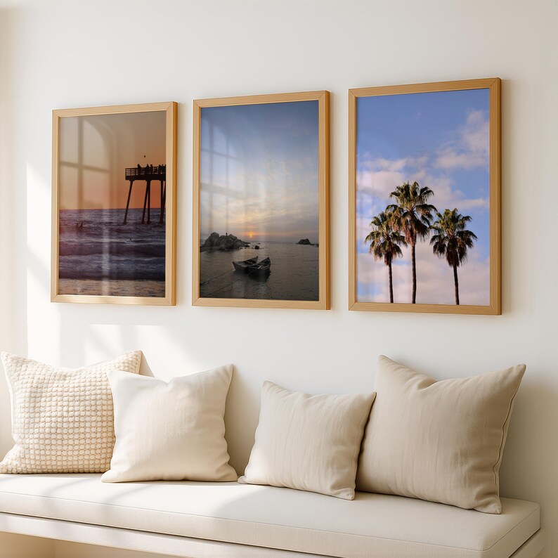 Coastal 100 Prints Bundle, Beach Gallery Wall Set, Boho Coastal ...