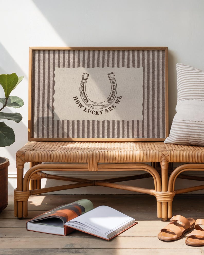 horseshoe poster printable, rustic farmhouse wall art, cozy home decor
western wall decor print, vintage typography art, neutral aesthetic poster
farmhouse wall art printable, horseshoe lucky symbol, rustic home decor
