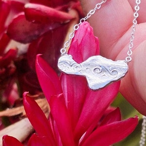 Maui Island Necklace Sterling Silver