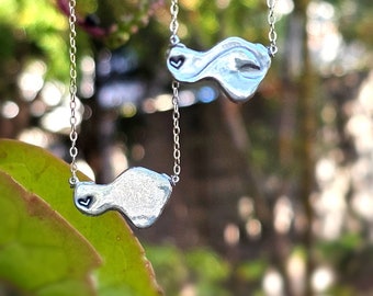 Maui Island Nalu Necklace Sterling Silver