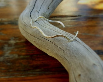 Wave Cuff in Sterling Silver Ocean Jewelry Made in Hawaii