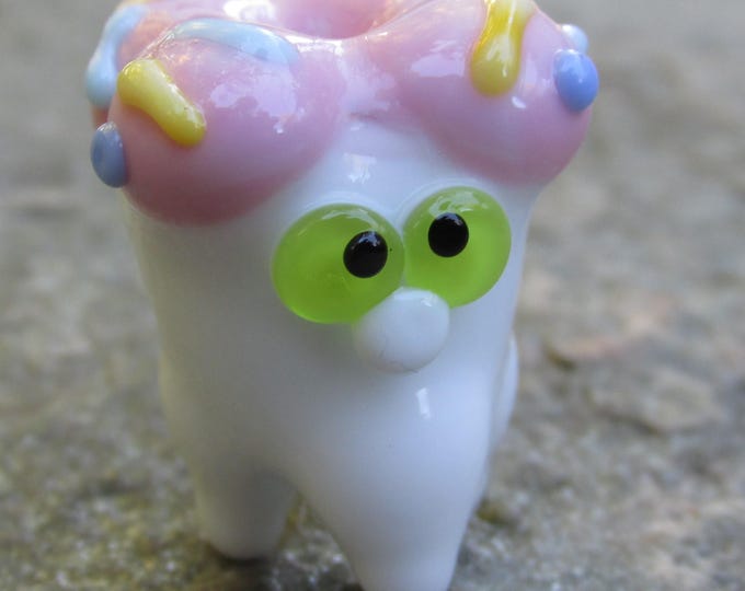 Sweet Tooth Pink Icing Sprinkles Teeth Lampwork Glass NLC Beads - Etsy