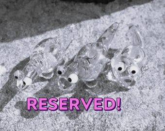 Reserved for Deb Dichrosaurus Lampwork Glass Bead NLC Beads
