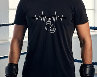 Boxing Heartbeat T-Shirt | Garment-Dyed Cotton Tee