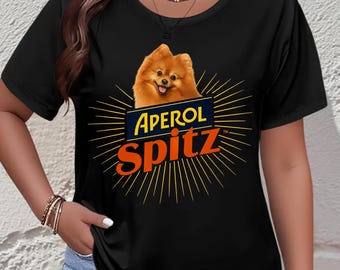 Aperol Spitz Dog Shirt – Funny Cocktail Dog Lover Gift Tee