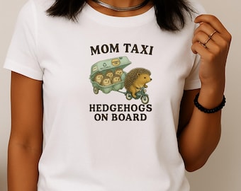 Hedgehog Mama T-Shirt, Animal Lover Gift, Mother's Day Tee