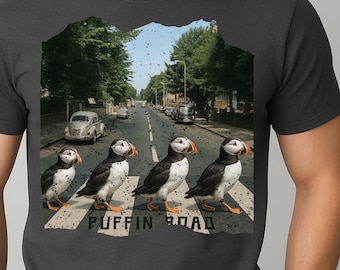 Vintage Abbey Road Parody Graphic Tee Retro Beatles Parody Shirt