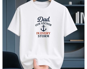 Dad Anchor T-Shirt: Father's Day Nautical Gift