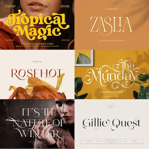 300+ bundel moderne Sans Serif-lettertypen: luxe brandinglettertypen (direct downloaden)