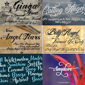 Most Popular Fonts 250+ Fonts for Cricut Cricut Fonts Procreate Fonts Commercial Use Font Perfect Canva Adobe Microsoft Instant Download