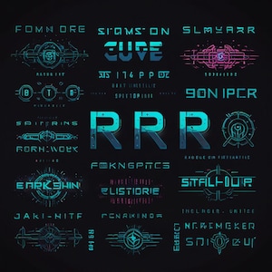 Sci-Fi Fonts Special 150+ Font Bundle Cricut Cricut Fonts Procreate Fonts Commercial Use Font Perfect Canva Adobe Microsoft