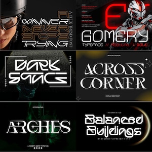 Special Futuristic Font Bundle 300+ Instant Download for Canva and Graphic Procreate, Cricut, Premium Scary Mystery Fonts
