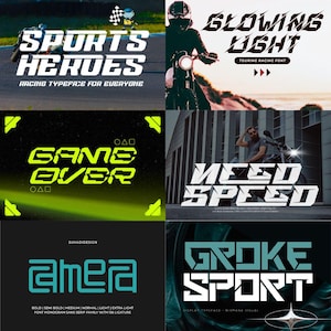 Sports Font 300+ Bundle Font for Cricut Sporty Fonts Jersey Number Fonts Football Fonts Baseball Fonts Cricut Font Bundle Procreate Fonts