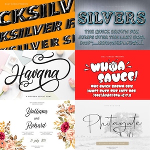 Cool Fonts 200+ Fonts Cricut Cricut Fonts Procreate Fonts Digital Commercial Use Font Perfect Canva Adobe Microsoft Instant Download