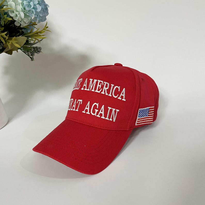 Make America Great Again Baseball Cap Donald Trump MAGA Hat Embroidered Adjustable Red