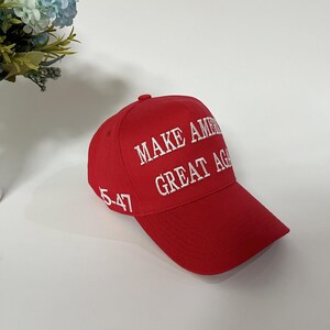 Baseball Cap MAGA Hat Embroidered Adjustable image 3
