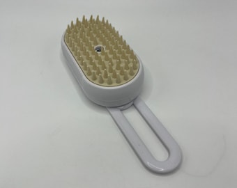 Pet Spray Massage Comb Bath Brush | 3-in-1 Grooming Tool Anti-Fur Flying, Rubber Teeth