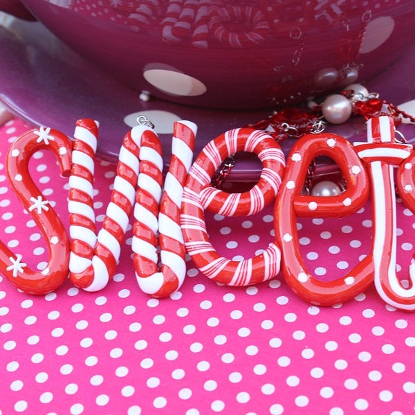 Sweets Candy Cane Necklace