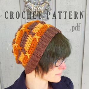 Crochet Pattern PDF Slouchy Beanie ~ Slouchy Hat ~ Winter Accessories ~ Crocheted Slouch Hat