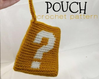 Crochet Pattern Mystery Pouch Bag Clutch