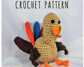 Crochet Pattern Thanksgiving Turkey Peluche Peluche Crochet Amigurumi Peluche