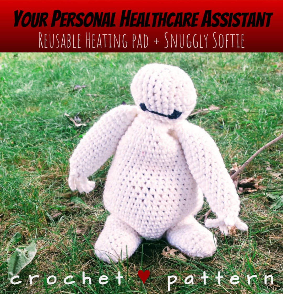 Baymax-inspired Crochet Pattern PDF Softie Cotton Toy Plushy