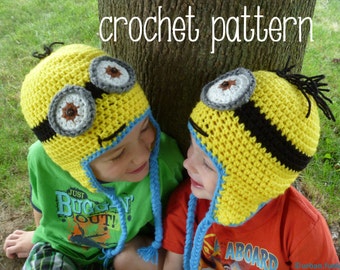 PATTERN ONLY Minion Hat Crochet