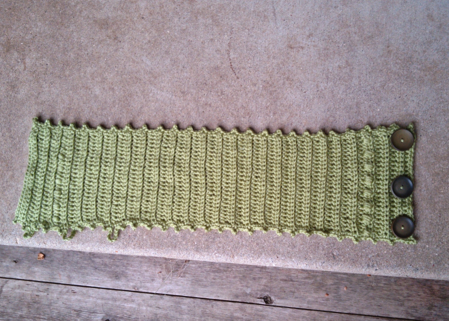 Crochet PDF Pattern Neck Cowl With Buttons ~ Button Scarf ~ Crocheted ...