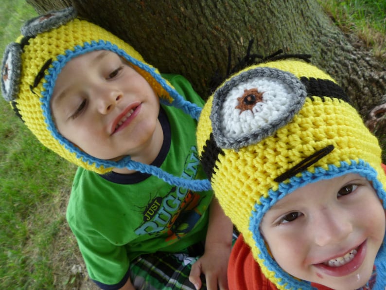 PATTERN ONLY Minion Hat Crochet image 3