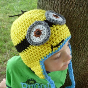 PATTERN ONLY Minion Hat Crochet image 2