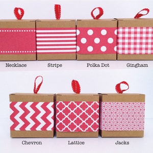 Red Paper Ribbon in Pattern of Your Choice image 2