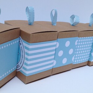 Aqua Paper Ribbon in Pattern of Your Choice image 4