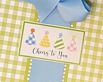 Charming Birthday Gift Labels | Gift Tags | Gift Enclosure Cards | Set of 12