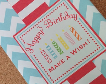 Make a Wish Birthday Labels