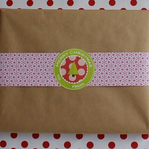 Red Paper Ribbon in Pattern of Your Choice image 4