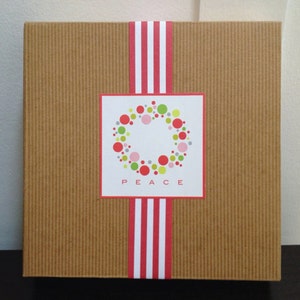 Narrow Red Paper Ribbon in Pattern of Your Choice image 3