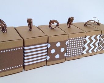 Brown Paper Ribbon in Pattern of Your Choice